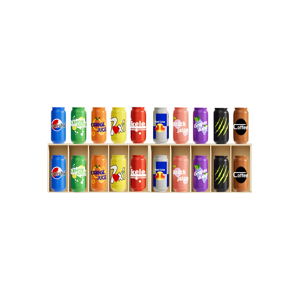 Jeu de mémoire amusant avec des canettes de soda -Grand - Ozerty