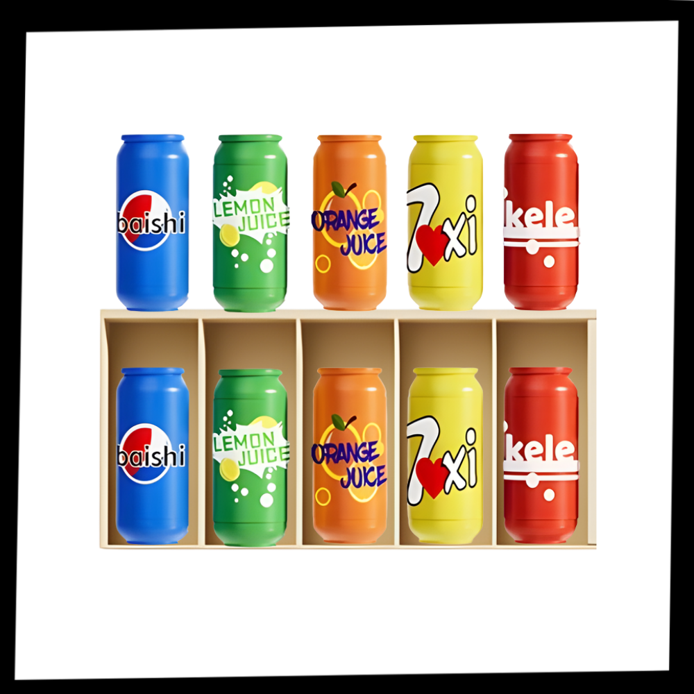 Jeu de mémoire amusant avec des canettes de soda - Ozerty
