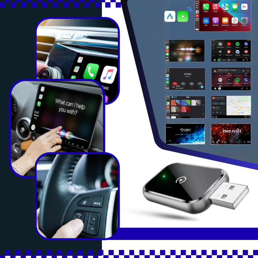 Adaptateur Carplay sans fil fonctionnel et pratique - Ozerty