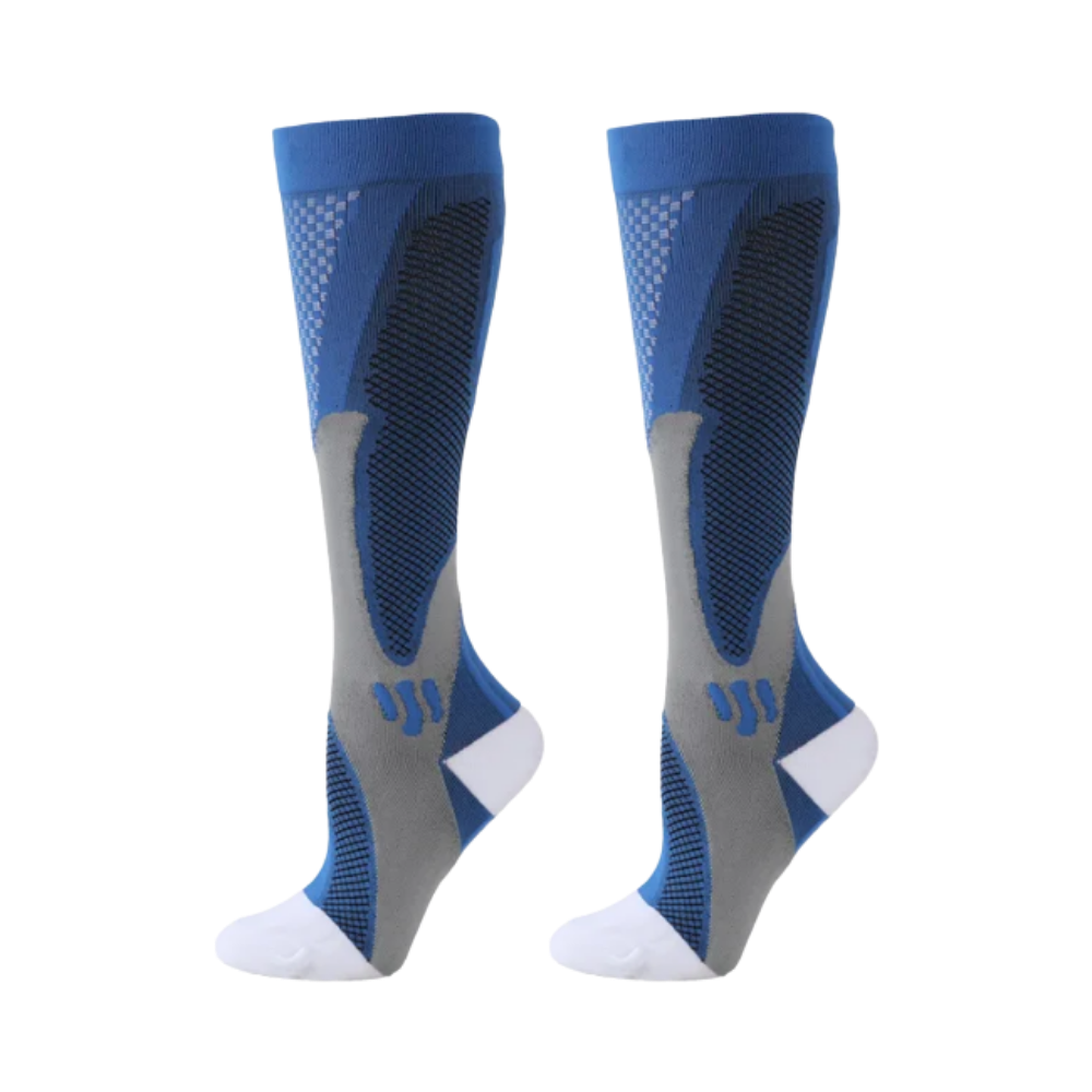 Chaussettes de compression fonctionnelles et élégantes
 -Bleu/S/MBleu/L/XLBleu/XXL - Ozerty