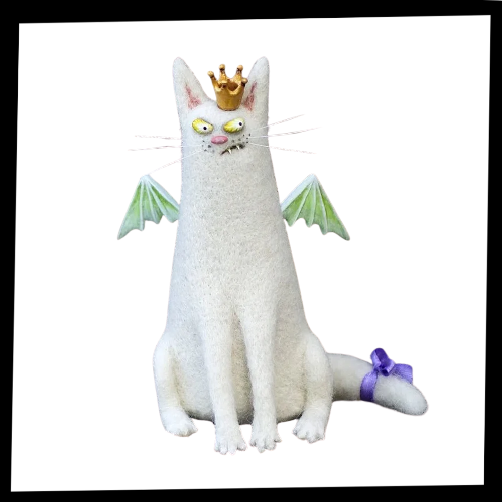 Décoration amusante animal en peluche décoiffé et espiègle - Ozerty