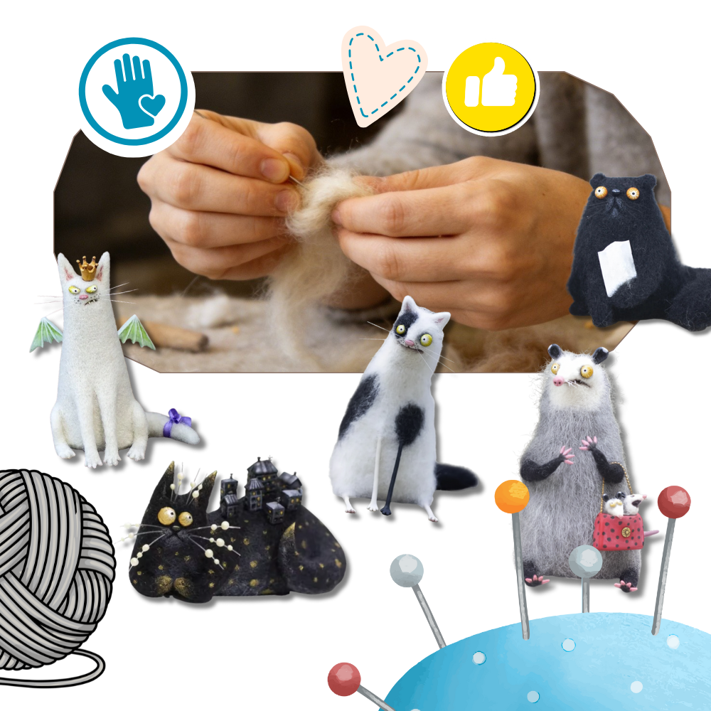 Décoration amusante animal en peluche décoiffé et espiègle - Ozerty