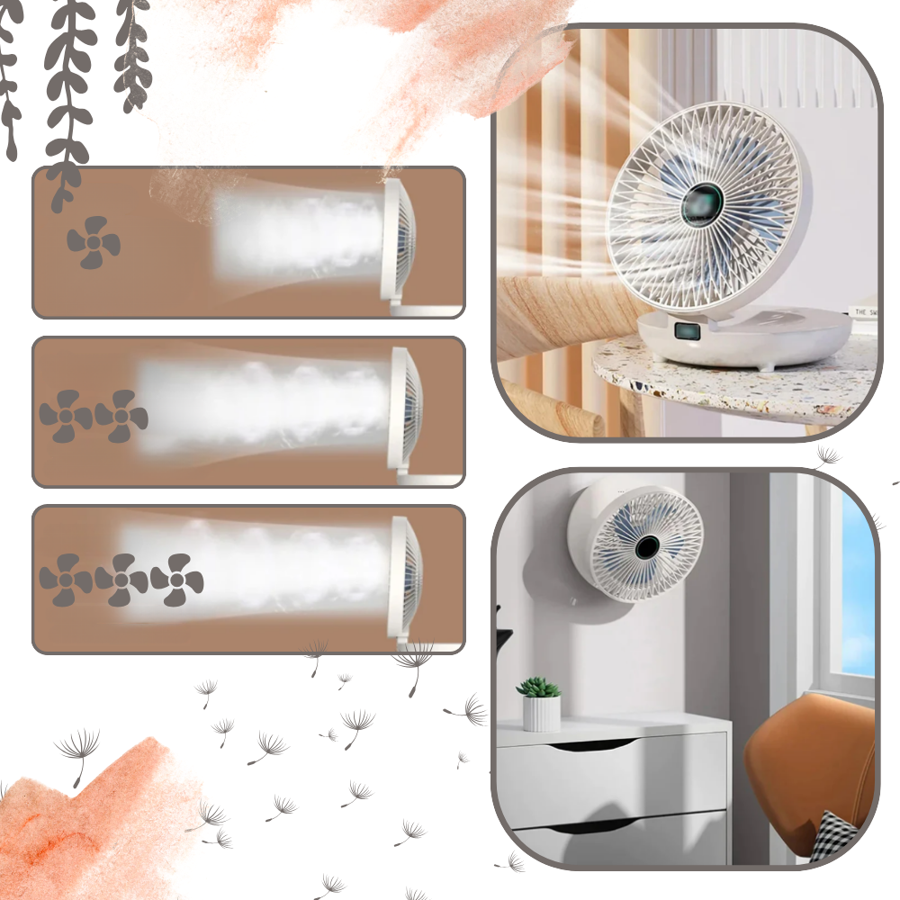 Ventilateur portable à diffusion douce
- Ozerty