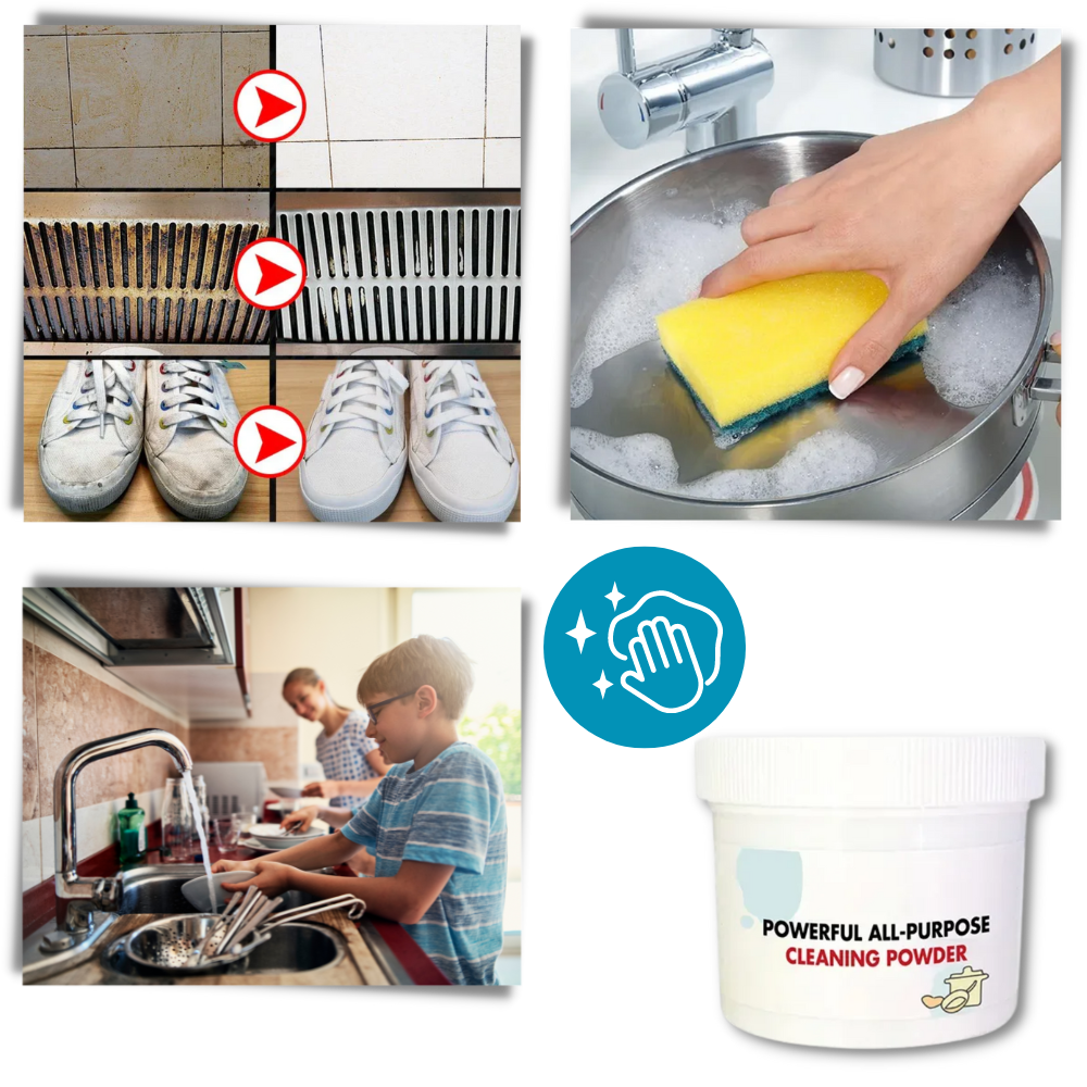 Poudre nettoyante douce tout usage
 - Ozerty