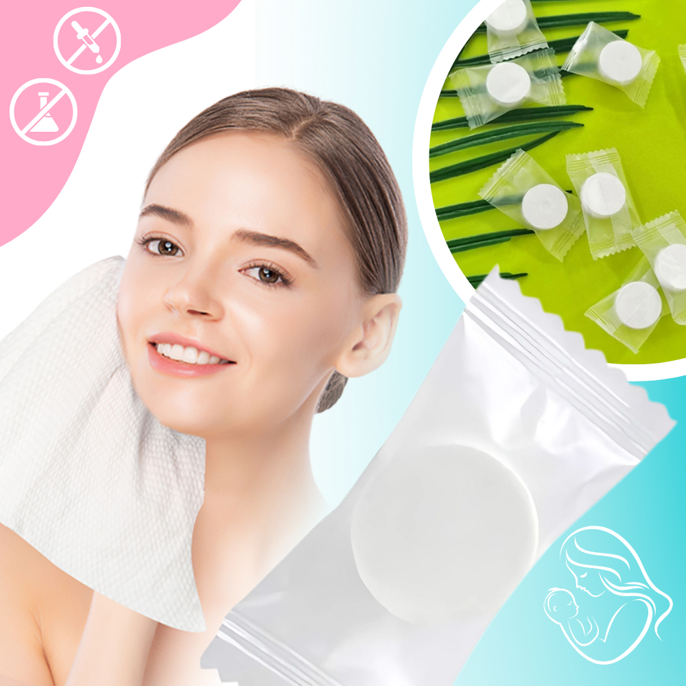 Serviettes compressées en coton doux - Ozerty