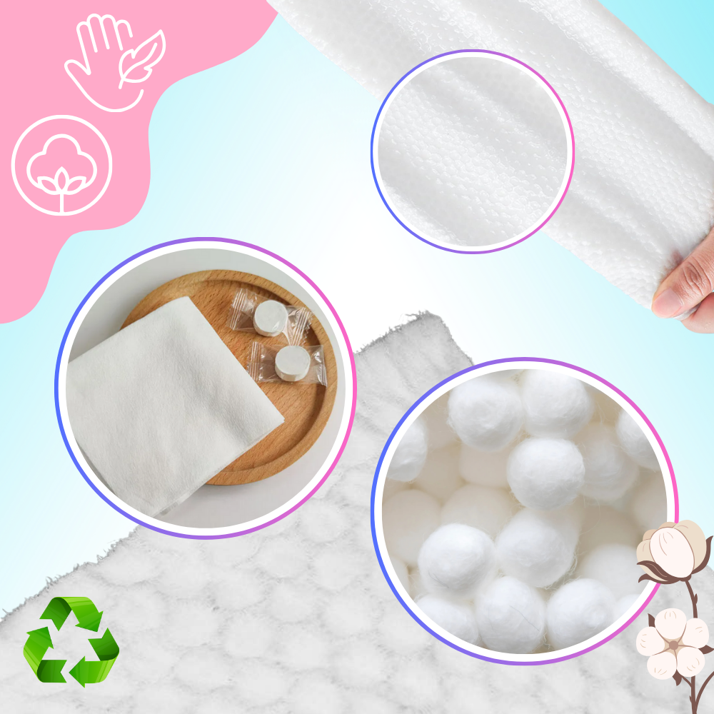 Serviettes compressées en coton doux - Ozerty