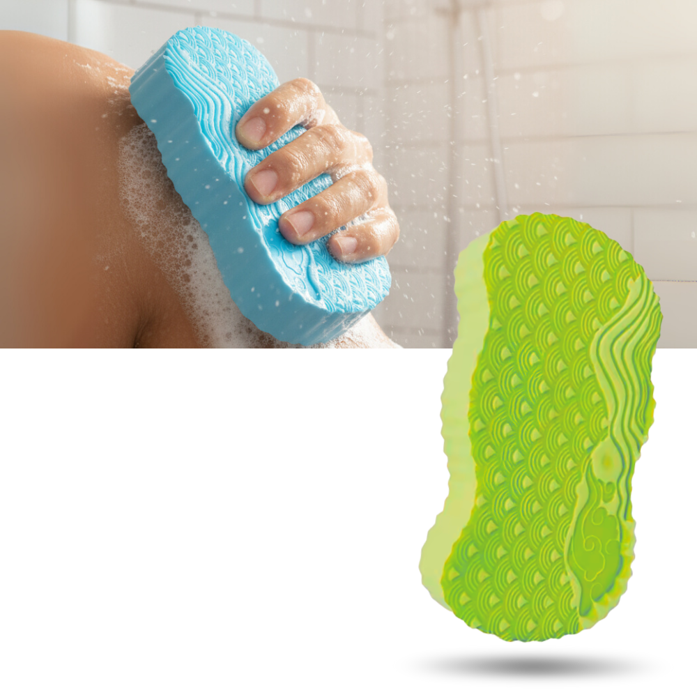 Éponge de bain exfoliante douce - Ozerty