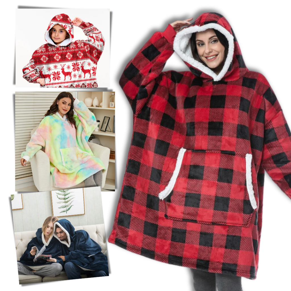 Giant hooded blanket sweater