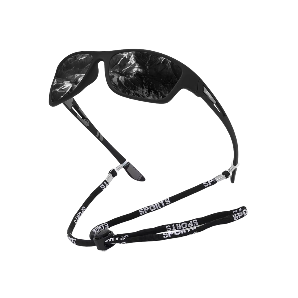 Lunettes de soleil polarisées flottantes -Noir intégral - Ozerty