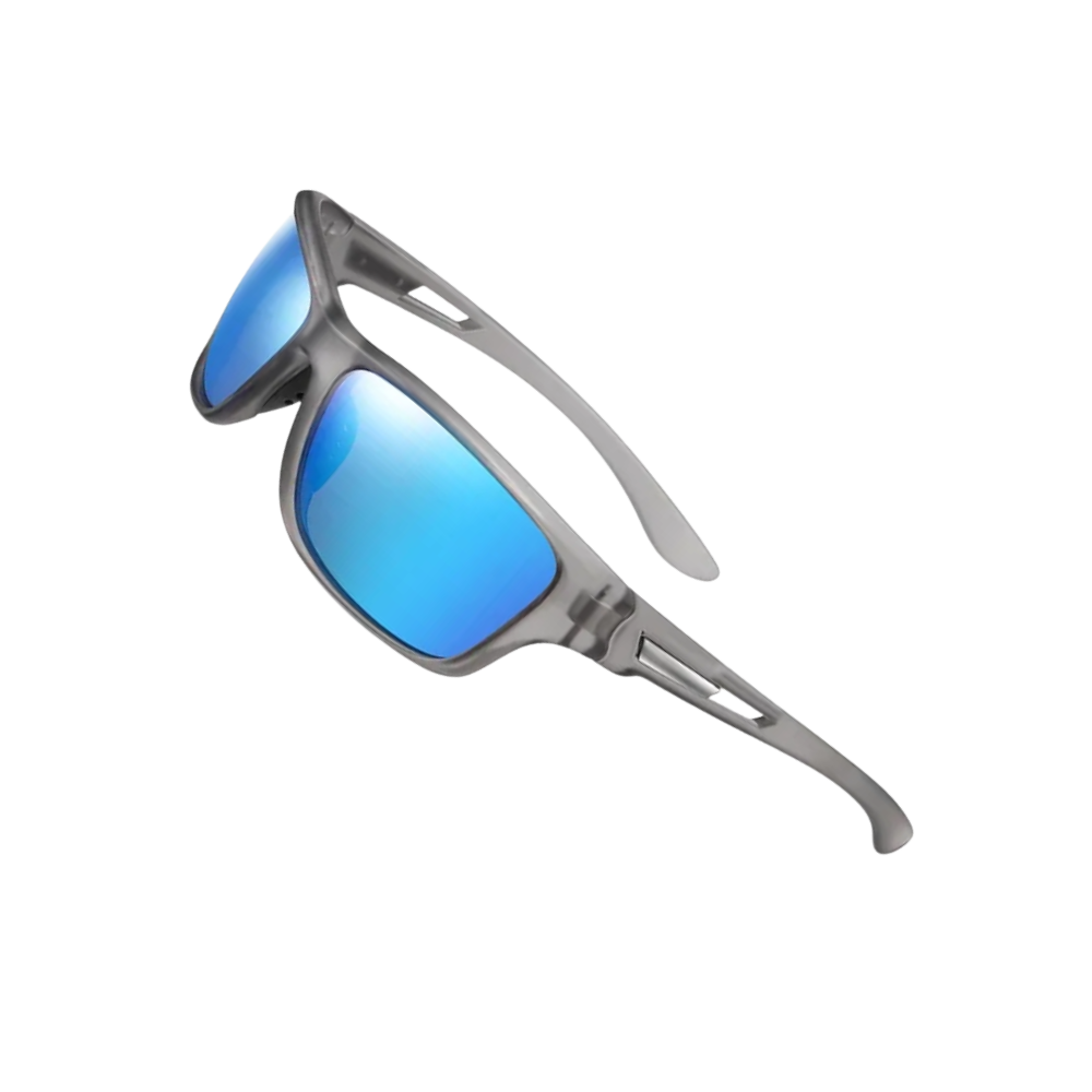 Lunettes de soleil polarisées flottantes -Gris et bleu transparent - Ozerty