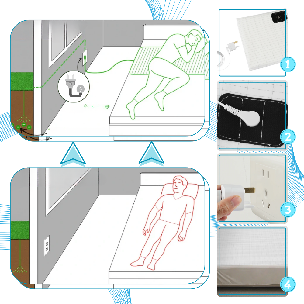 Drap de relaxation à brancher pour un sommeil réparateur - Ozerty