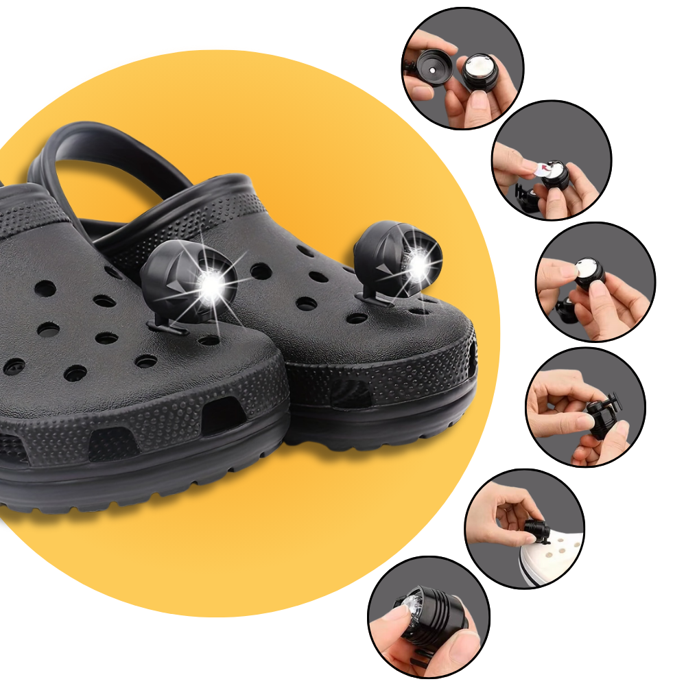 Lumière étanche et main libres pour Crocs - Ozerty