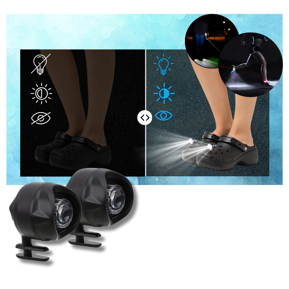Lumière étanche et main libres pour Crocs - Ozerty