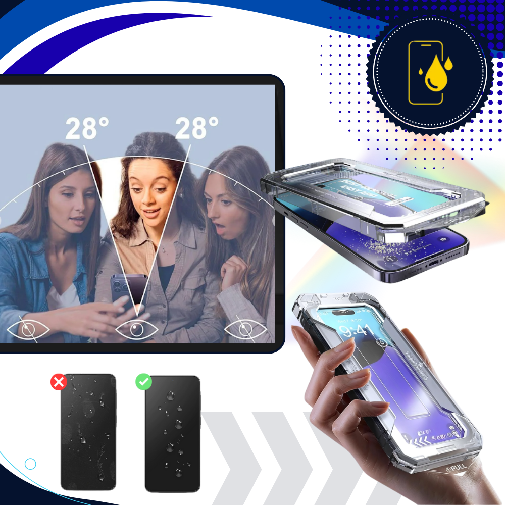 Protecteur d'écran HD avec filtre de confidentialité - Ozerty