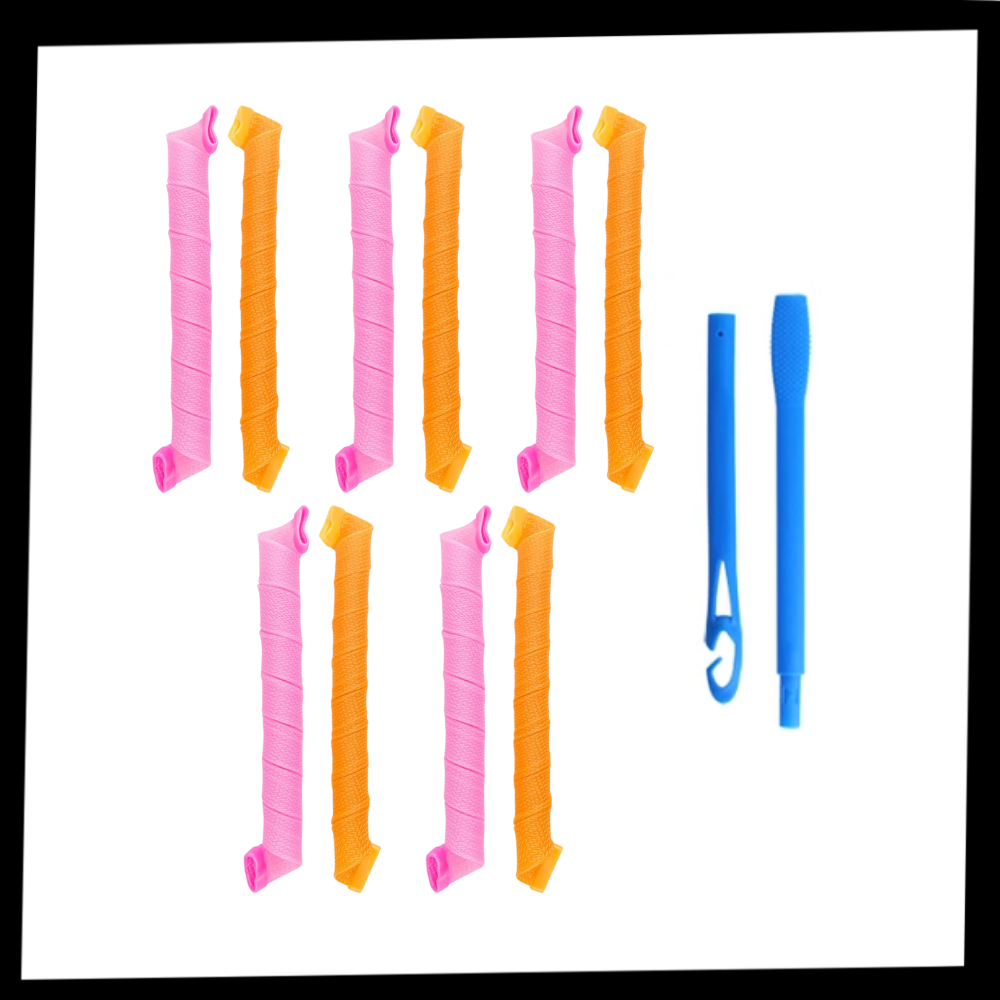 Kit de rouleaux pour boucler les cheveux sans chaleur
- Ozerty