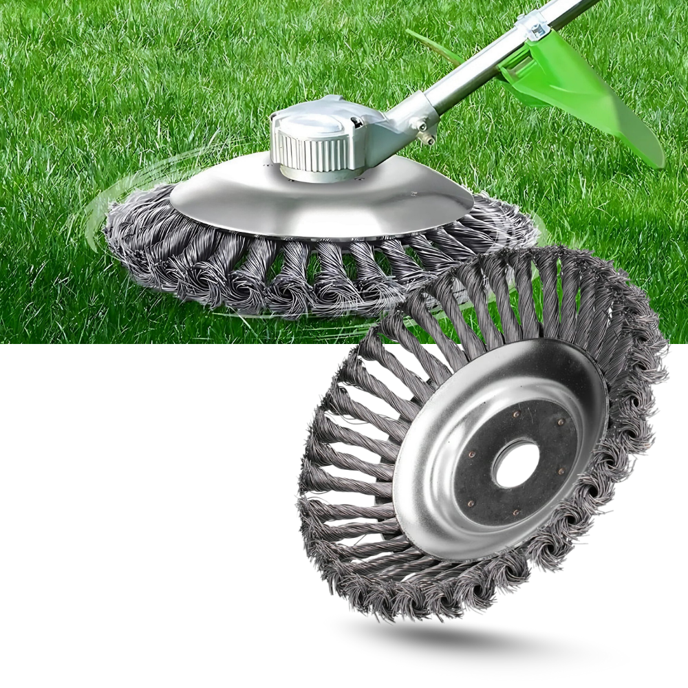 Brosse de désherbage pour débroussailleuse - Ozerty