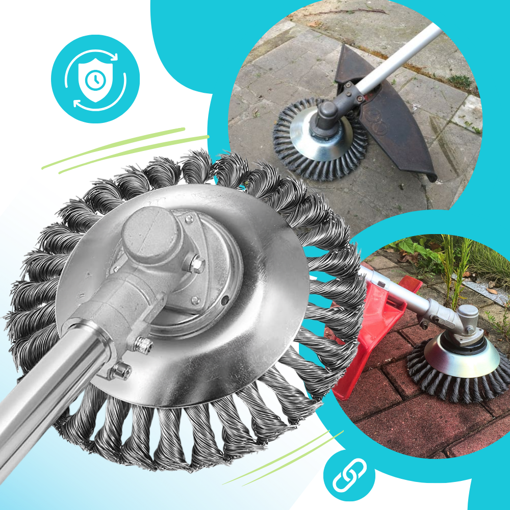 Brosse de désherbage pour débroussailleuse - Ozerty