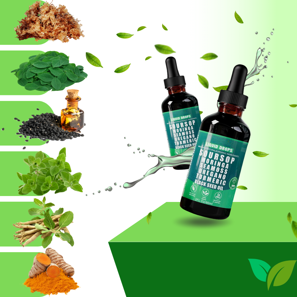 Gouttes extrait de Corossol et plantes naturelles - Ozerty