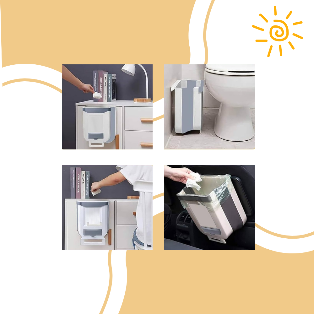 Poubelle pliable de grande capacité - Ozerty