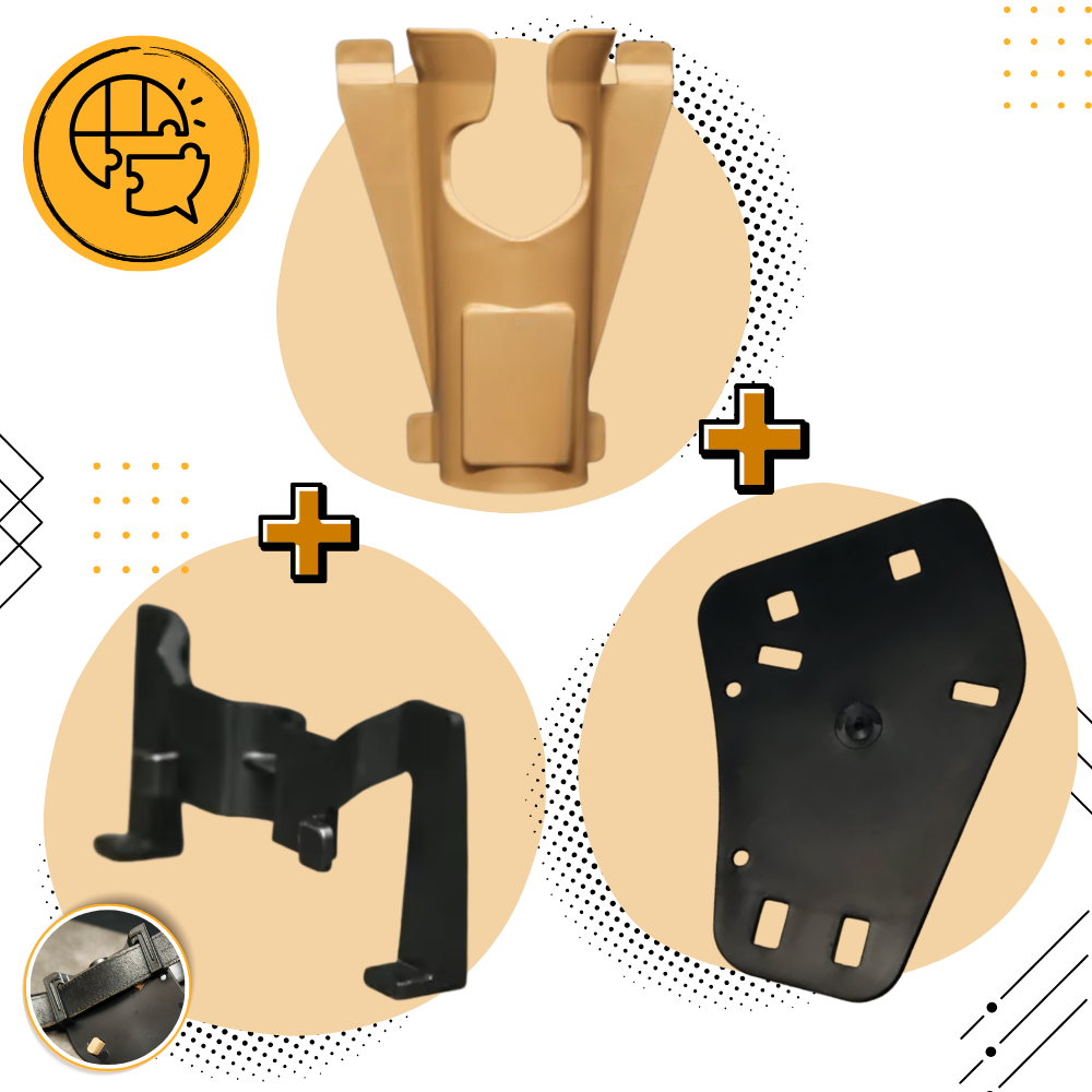 Étui à Crochet de Ceinture pour Canne à Pêche - Ozerty