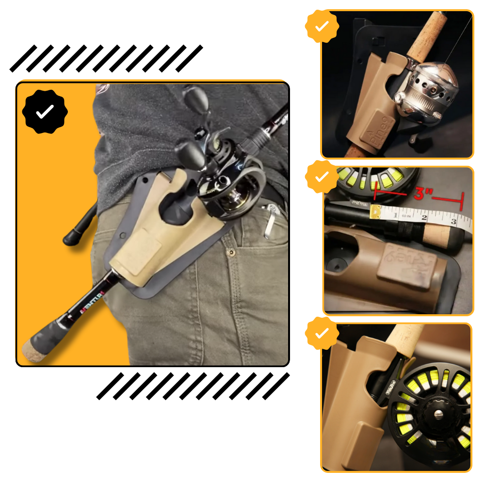 Étui à Crochet de Ceinture pour Canne à Pêche - Ozerty