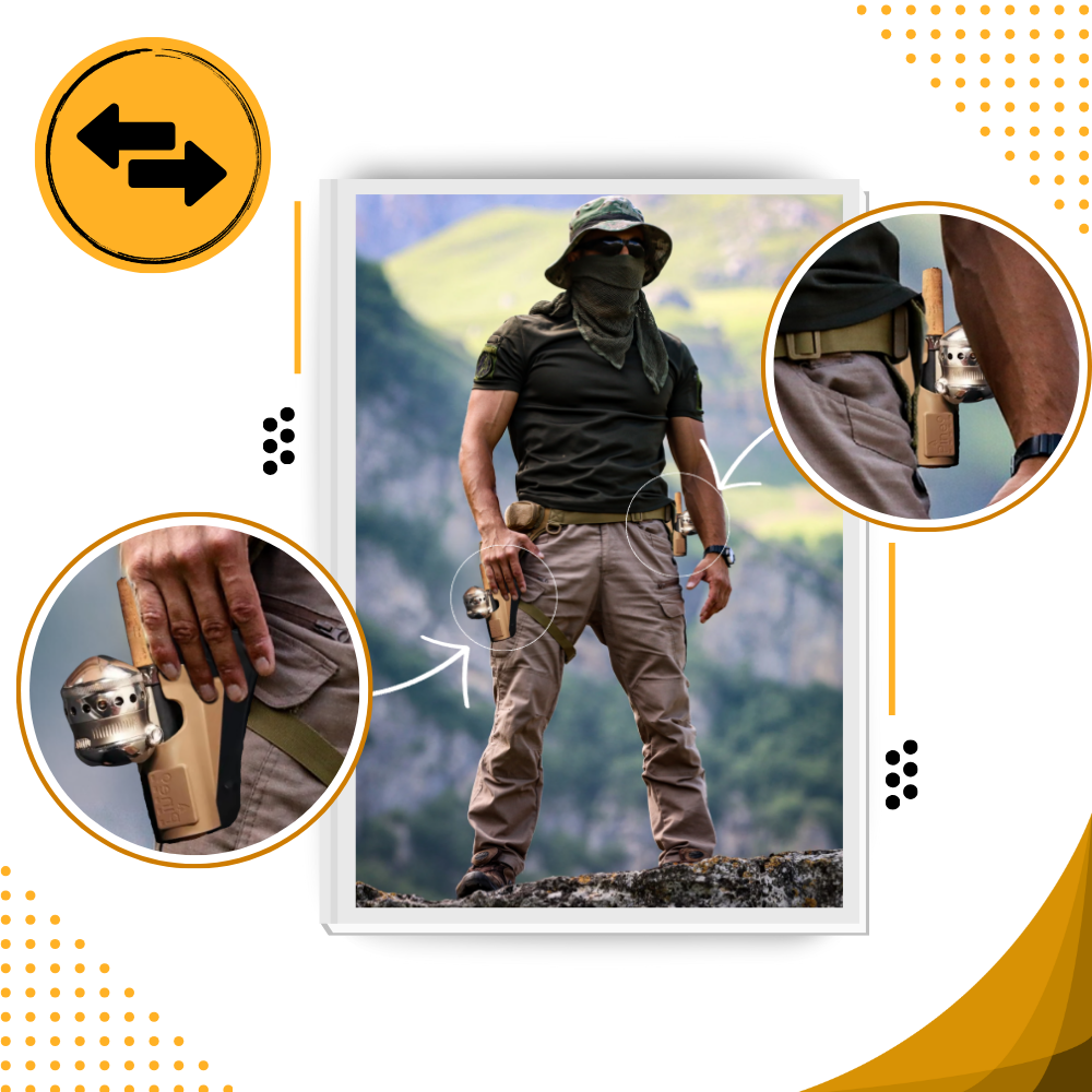 Étui à Crochet de Ceinture pour Canne à Pêche - Ozerty