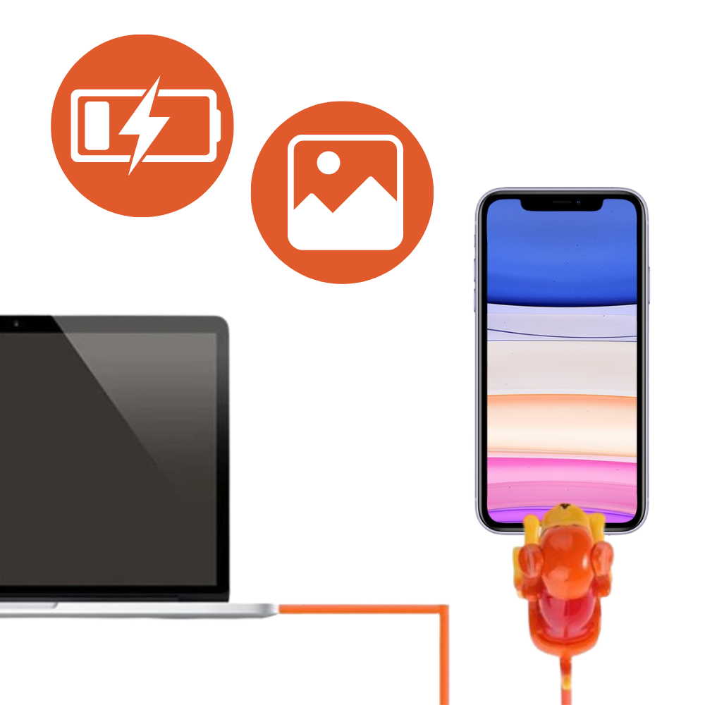 Câble de chargement rapide en forme de chien
- Ozerty