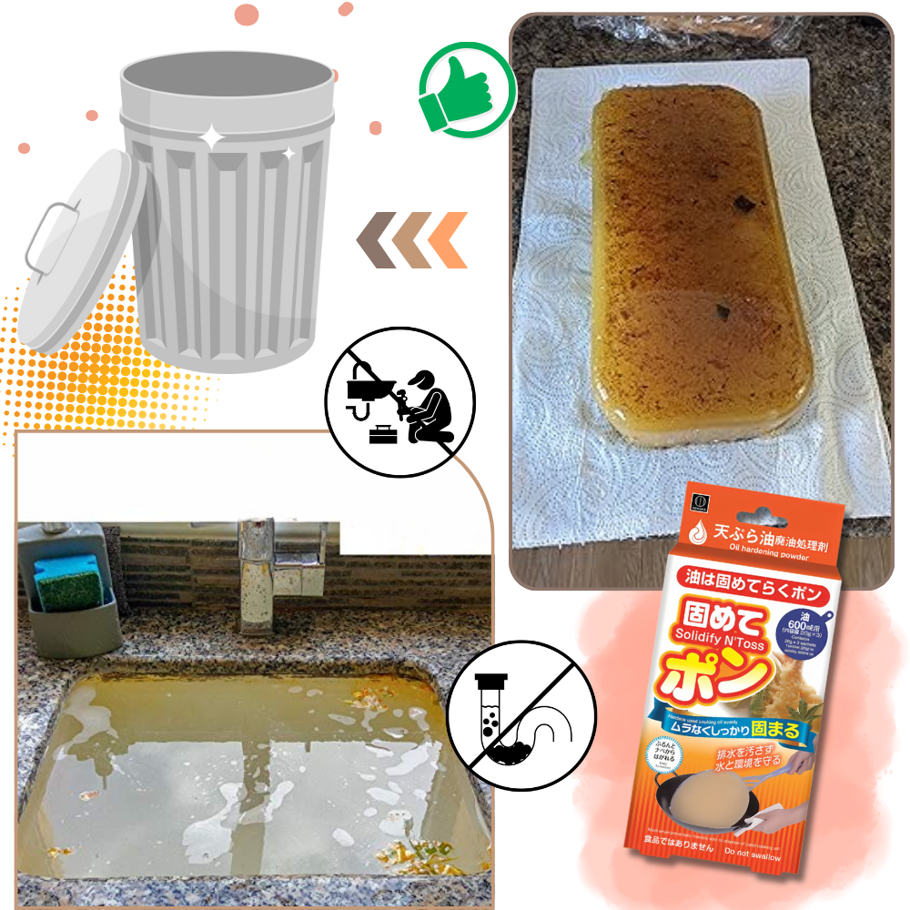 Solidifiant d'huile de friture - Ozerty