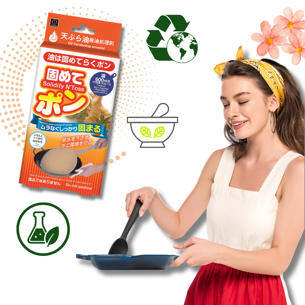 Solidifiant d'huile de friture - Ozerty
