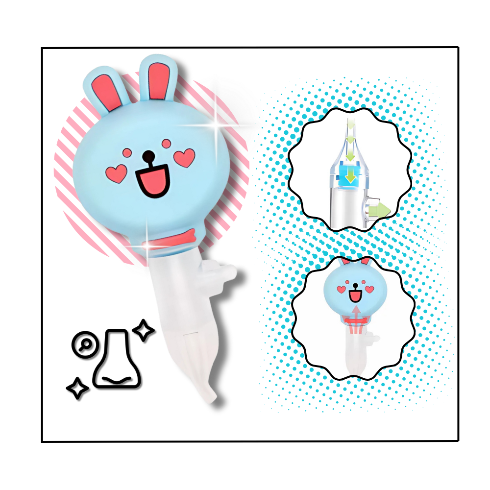 Aspiration nasale hygiénique en silicone - Ozerty