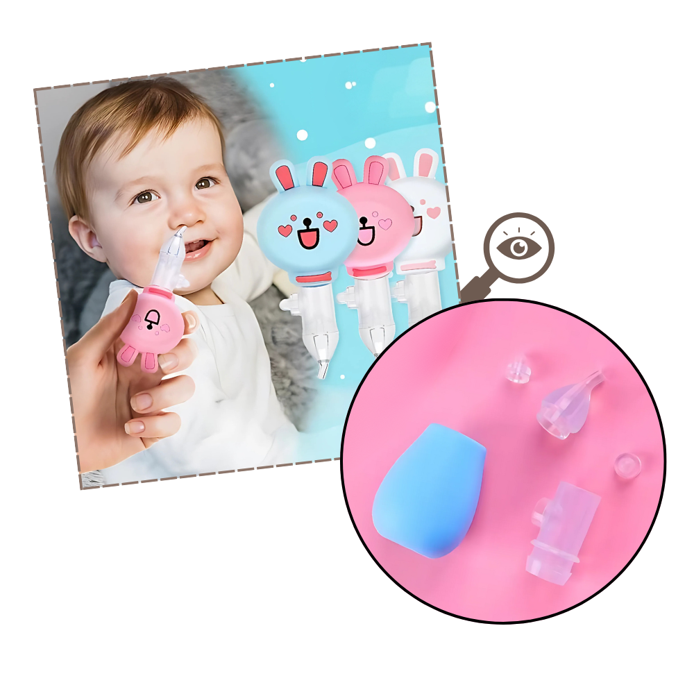 Aspiration nasale hygiénique en silicone - Ozerty