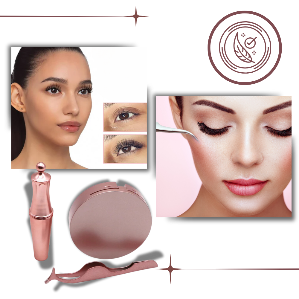 Faux cils hypoallergéniques sans colle
- Ozerty