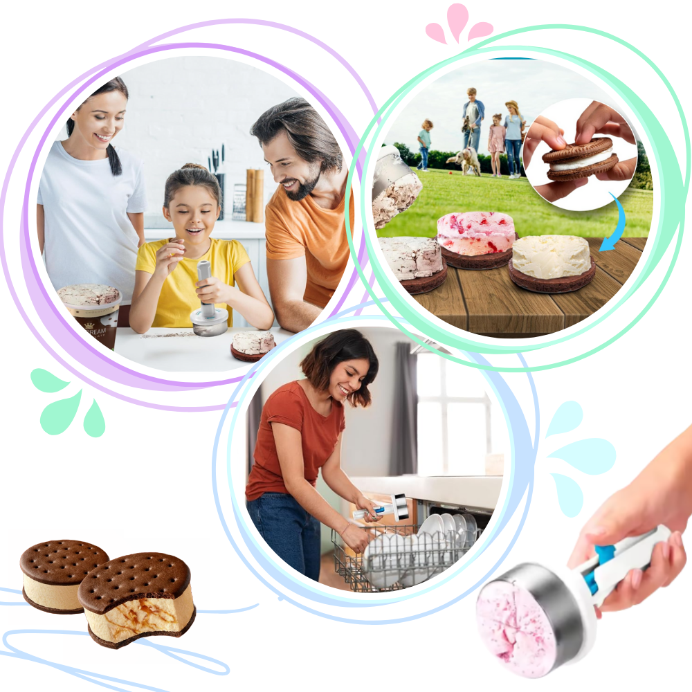 Cuillère à Cylindres de Crème Glacée - Ozerty