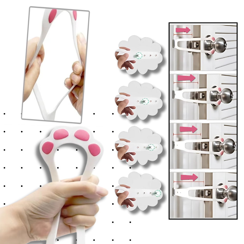 Loquet de porte innovant pour chats - Ozerty