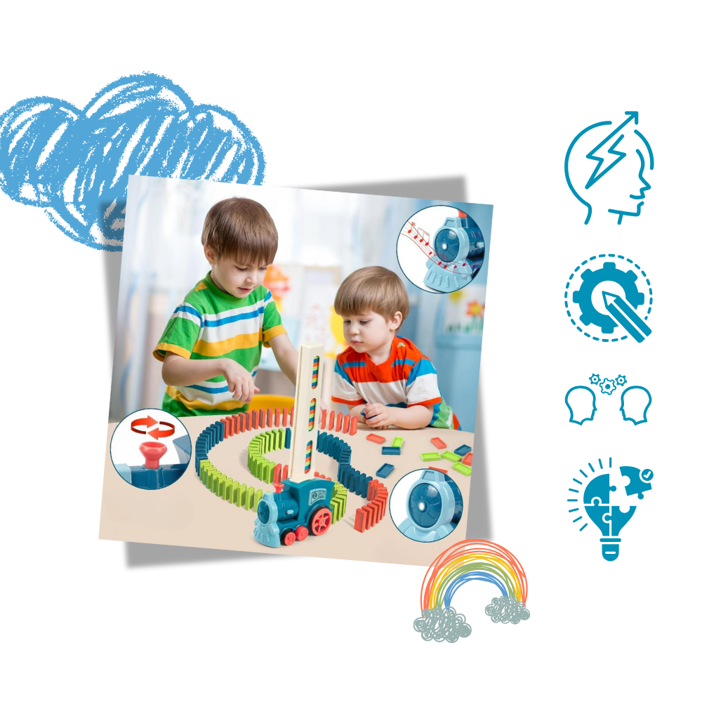 Train domino interactif automatique - Ozerty