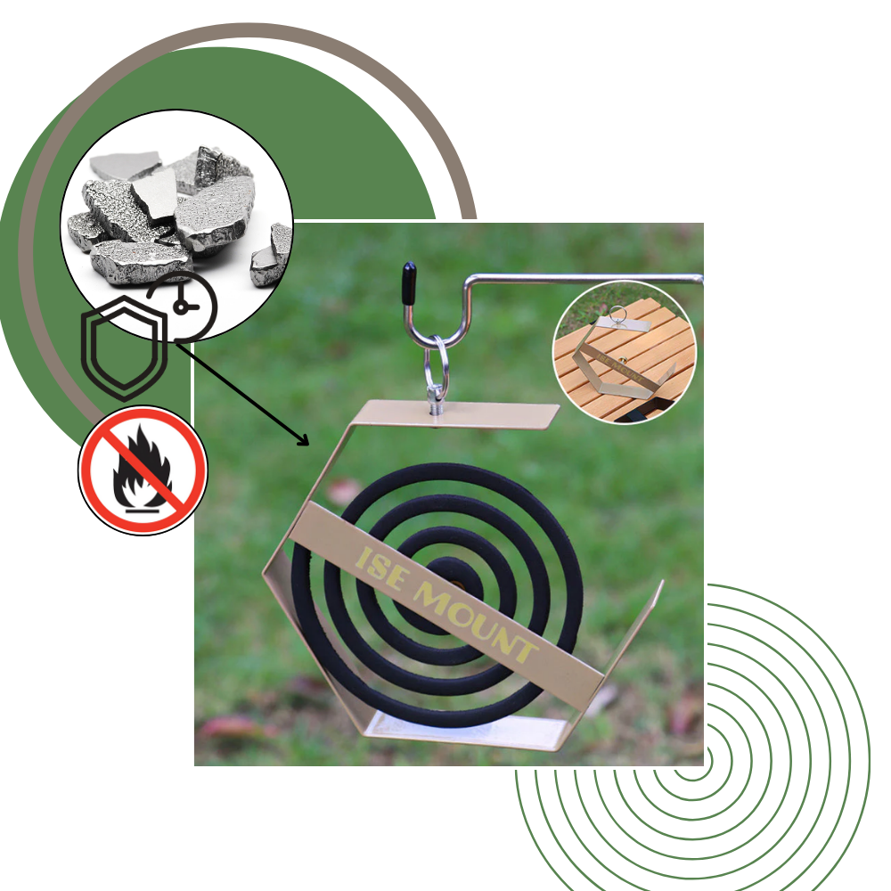 Support en fer pour spirale anti-moustique - Ozerty