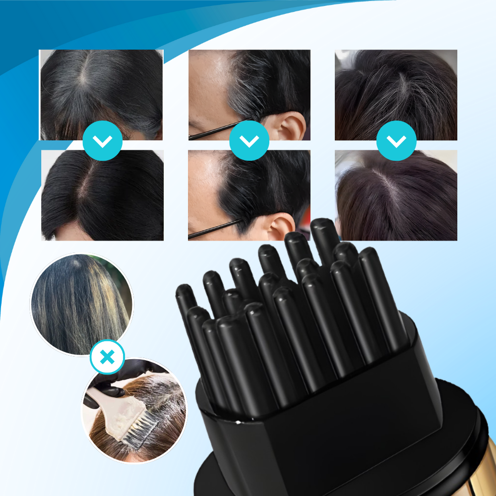 Stylo peigne colorant pour cheveux à la kératine - Ozerty