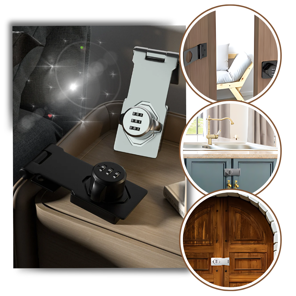 Serrure d'armoire sans clé à installation rapide
- Ozerty