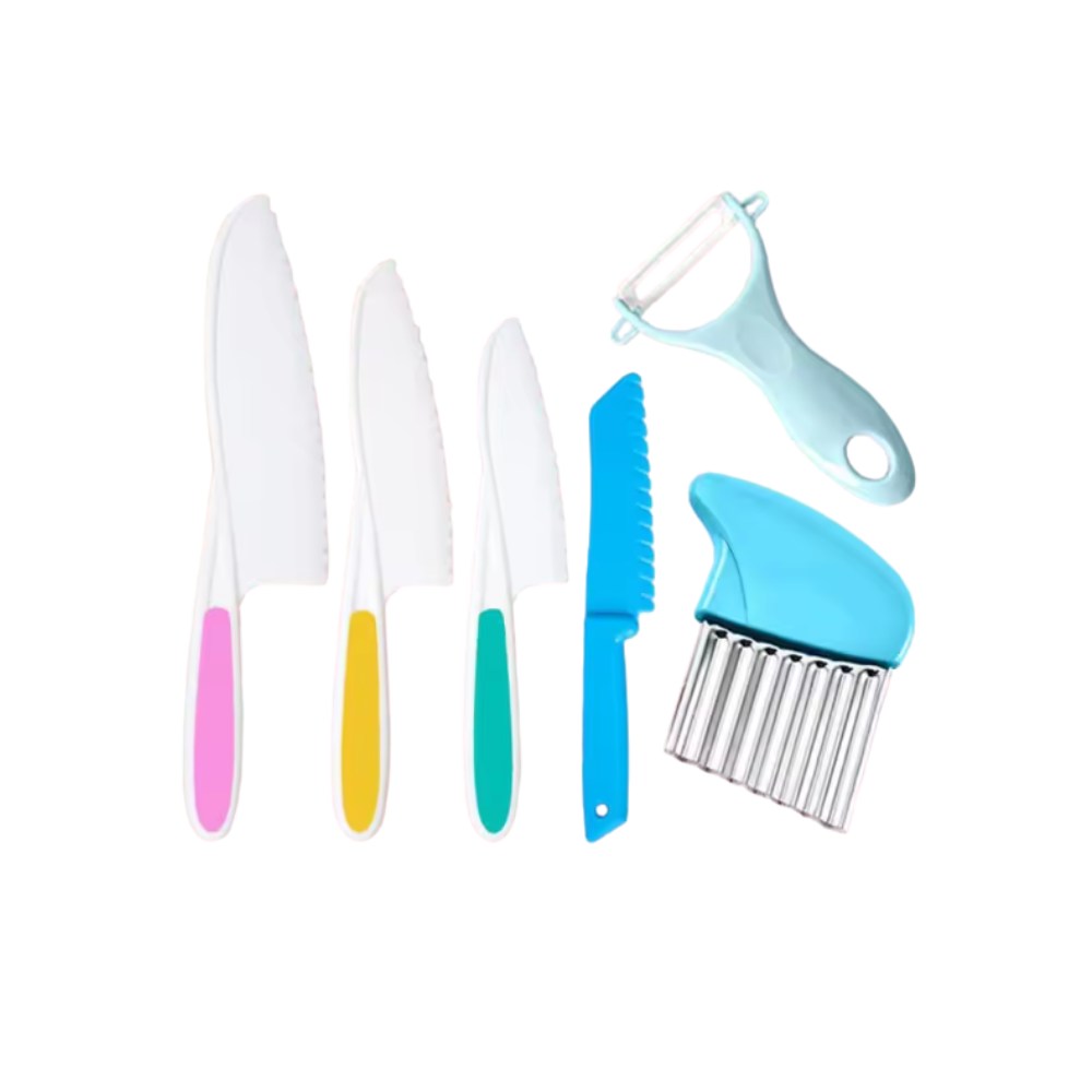 Kit ustensiles de cuisine pour enfants -Bleu - Ozerty