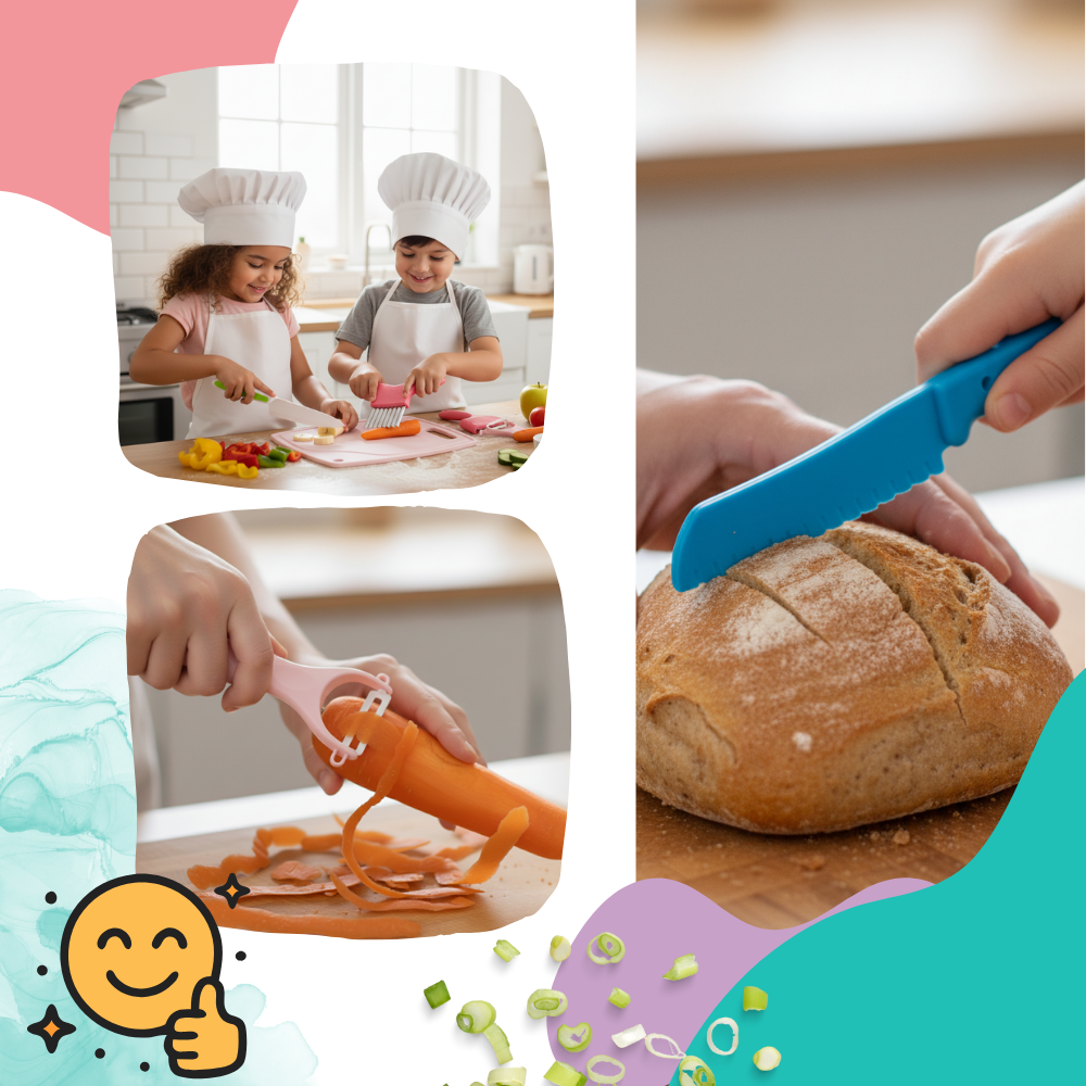 Kit ustensiles de cuisine pour enfants - Ozerty