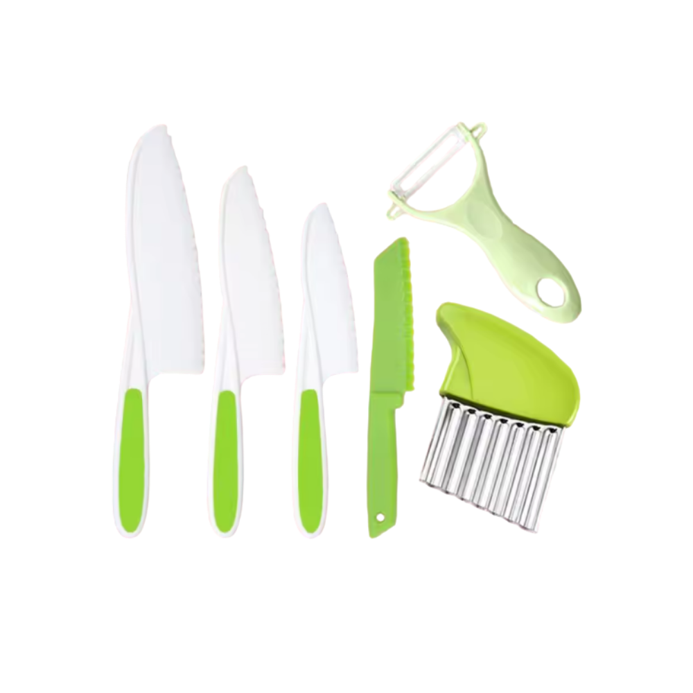 Kit ustensiles de cuisine pour enfants -Vert - Ozerty