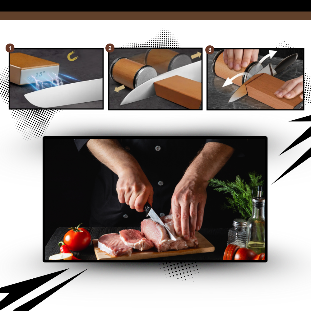 Aiguiseur de couteaux de précision - Ozerty