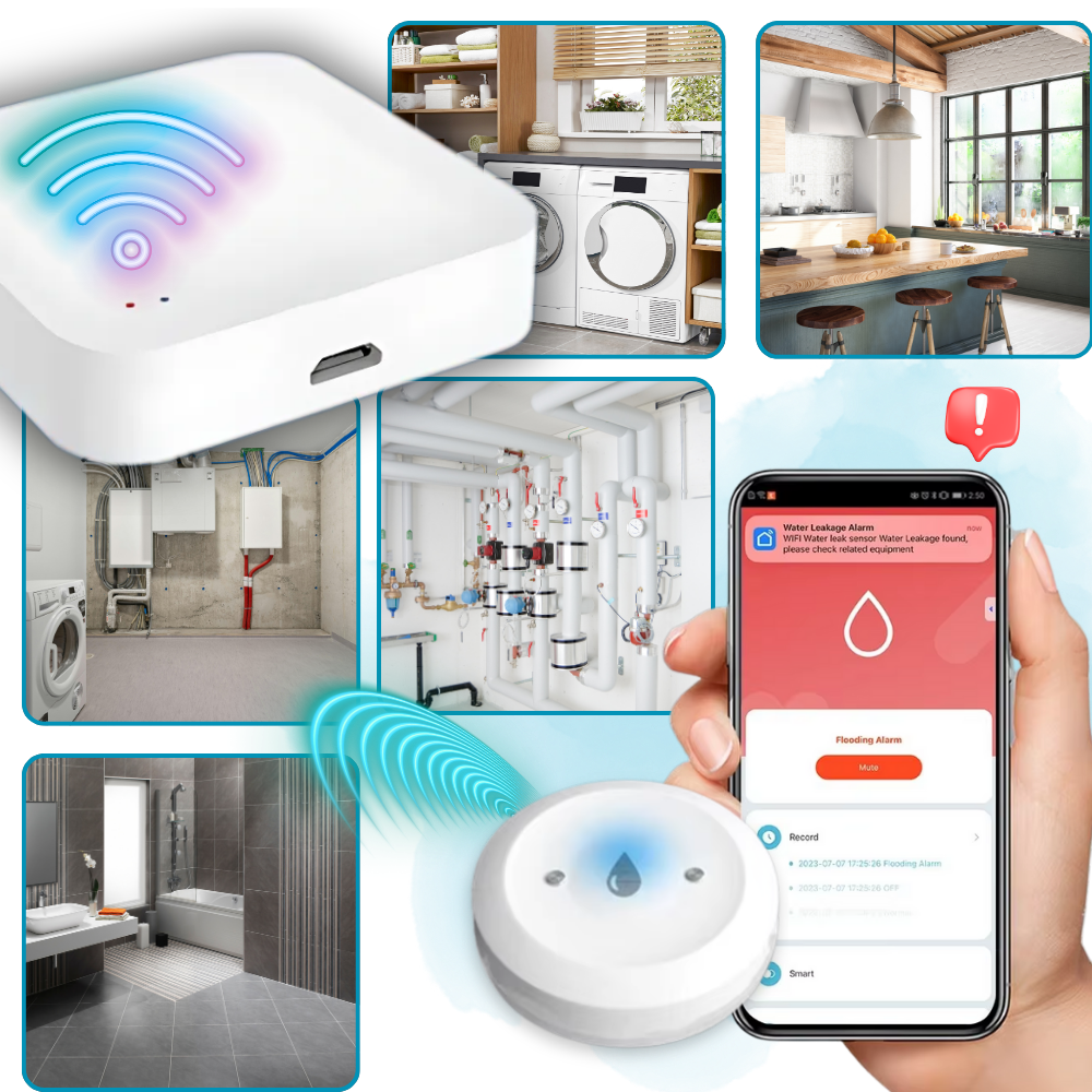 Capteur de fuite d'eau sans fil - Ozerty