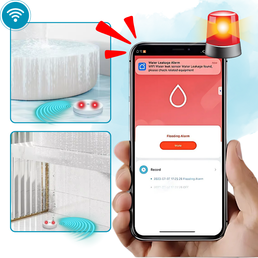 Capteur de fuite d'eau sans fil - Ozerty