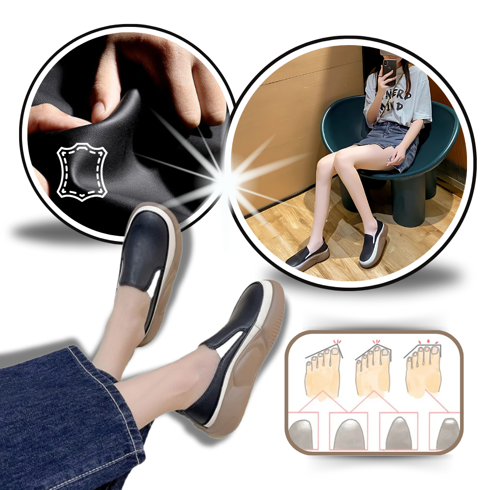 Mocassins souples à plateforme légère
 - Ozerty