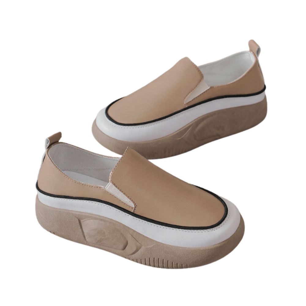 Mocassins souples à plateforme légère
 -Kaki/EU35/US5/UK2.5Kaki/EU36/US6/UK3Kaki/EU37/US6.5/UK4Kaki/EU38/US7.5/UK5Kaki/EU39/US8.5/UK6Kaki/EU40/US9/UK6.5 - Ozerty