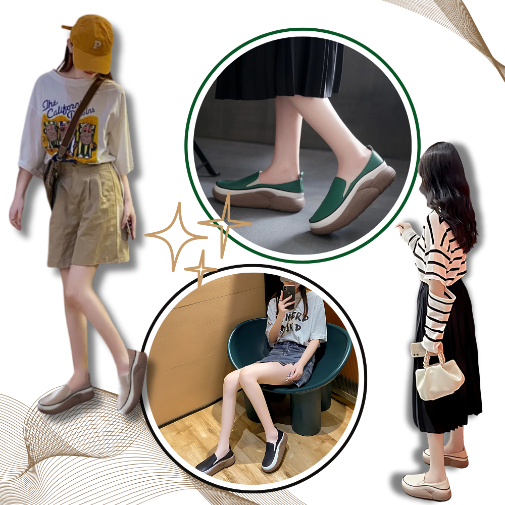 Mocassins souples à plateforme légère
 - Ozerty