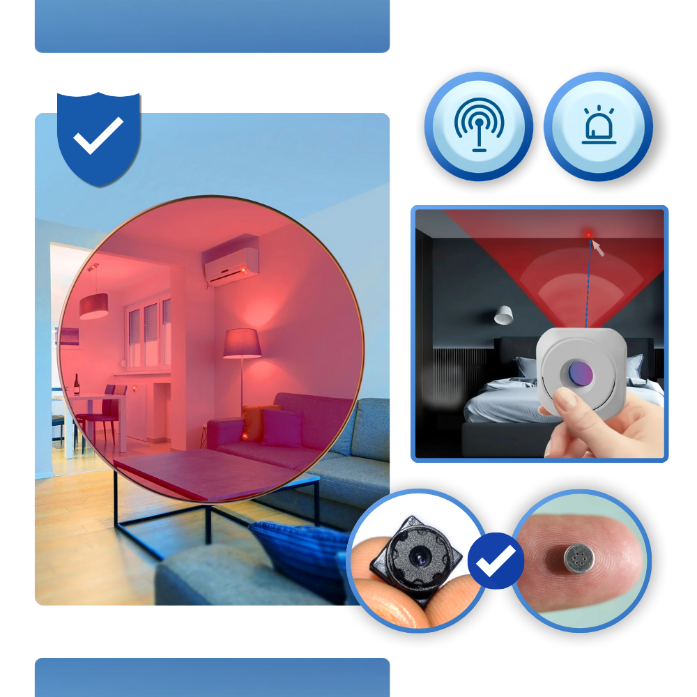 Détecteur de caméra cachée infrarouge longue portée - Ozerty