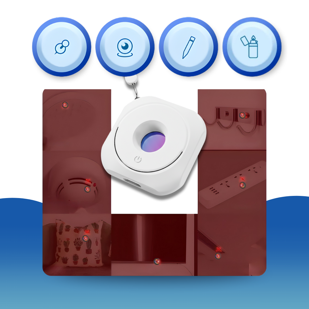 Détecteur de caméra cachée infrarouge longue portée - Ozerty