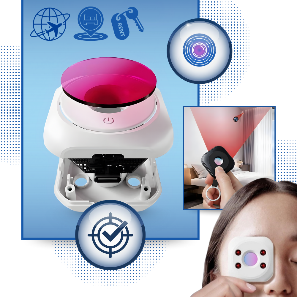 Détecteur de caméra cachée infrarouge longue portée - Ozerty